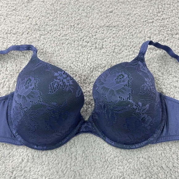 Maidenform Bra 38C Push Up Bra 05103 Custom Lift Push Up Bra Lace Over - Picture 1 of 11